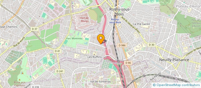localisation de l'entreprise AVENIR SOLIDARITE MONTREUIL(ASM) à MONTREUIL