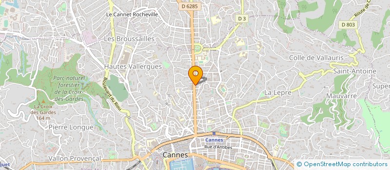 localisation de l'entreprise AVENIR SOLUTIONS DISTRIBUTION à CANNES