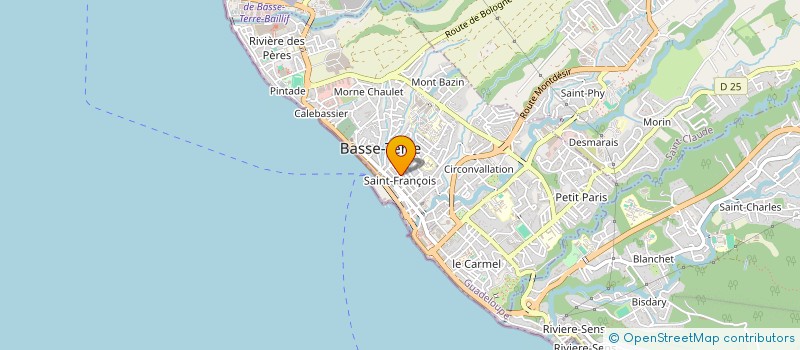 localisation de l'entreprise AVENIR SPORT GUADELOUPE à BASSE-TERRE