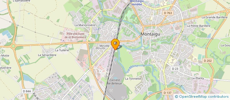 localisation de l'entreprise AVENIR SPORTIF BOUFFERE à MONTAIGU-VENDEE