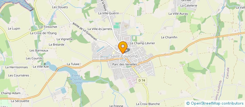 localisation de l'entreprise AVENIR SPORTIF ST COULOMB  SAINT-COULOMB