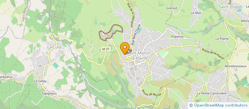 localisation de l'entreprise AVENIR SSJ  SAINT-MARTIN-LA-PLAINE