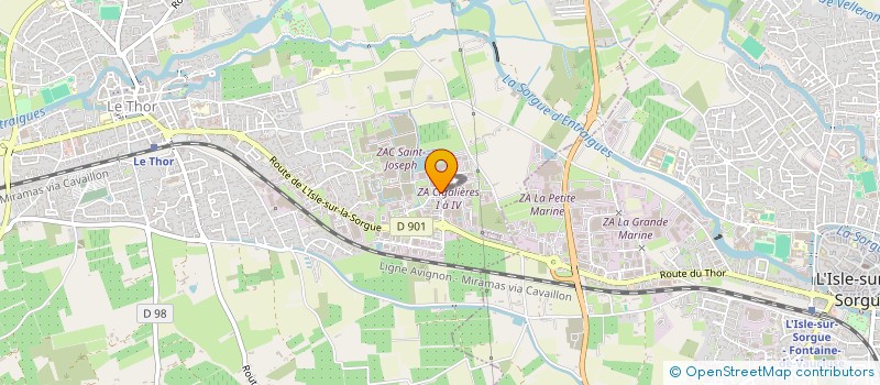 localisation de l'entreprise AVENIR SUD  LE THOR