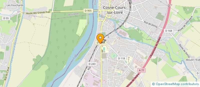 localisation de l'entreprise AVENIR TAXI à COSNE-COURS-SUR-LOIRE