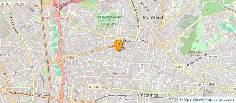 localisation de l'entreprise AVENIR TECHNOLOGIES ETUDES & CONSEILS à MONTREUIL