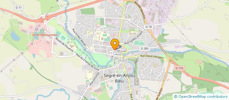 localisation de l'entreprise AVENIR TENNIS CLUB DE BOURG D'IRE à SEGRE-EN-ANJOU BLEU