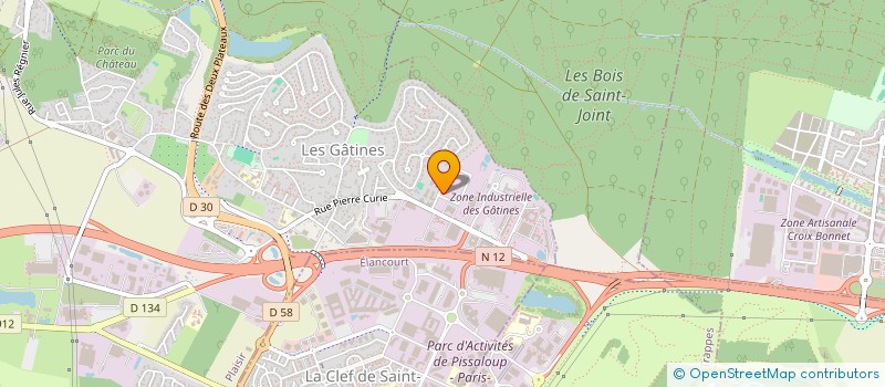 localisation de l'entreprise AVENIR THERMO à PLAISIR