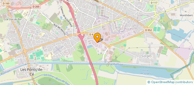 localisation de l'entreprise AVENIR TONON  LES PONTS-DE-CE