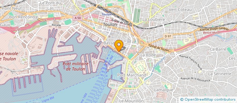 localisation de l'entreprise AVENIR TOULON NEGOCE à TOULON