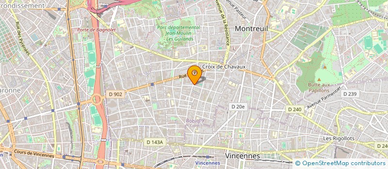 localisation de l'entreprise AVENIR TRANSPORT à MONTREUIL