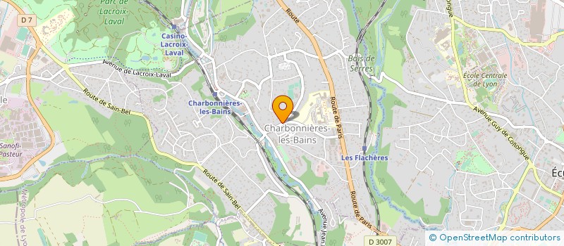 localisation de l'entreprise AVENIR VJGV  CHARBONNIERES-LES-BAINS