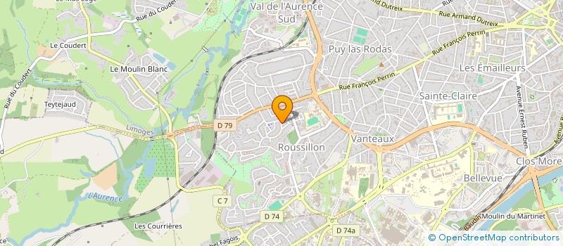 localisation de l'entreprise AVENIRS à LIMOGES