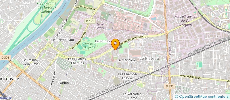 localisation de l'entreprise AVENSE à SARTROUVILLE