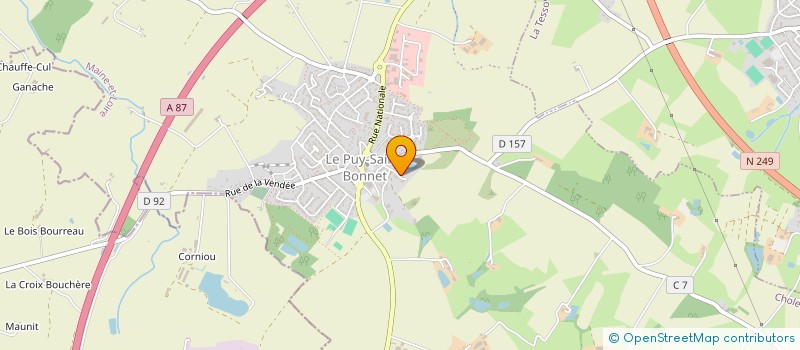 localisation de l'entreprise AVENTAGES à CHOLET