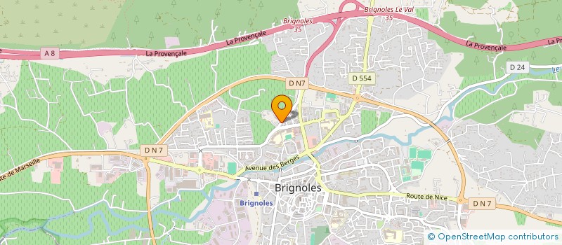 localisation de l'entreprise AVENTAIR  BRIGNOLES