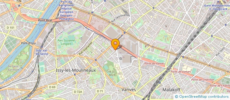 localisation de l'entreprise AVENTECH MESURES à ISSY-LES-MOULINEAUX
