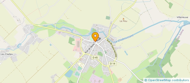 localisation de l'entreprise AVENTI à LEZAY