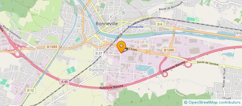 localisation de l'entreprise AVENTICS HOLDING S.A.S.  BONNEVILLE