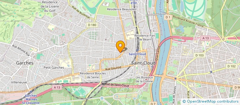 localisation de l'entreprise AVENTIN à SAINT-CLOUD