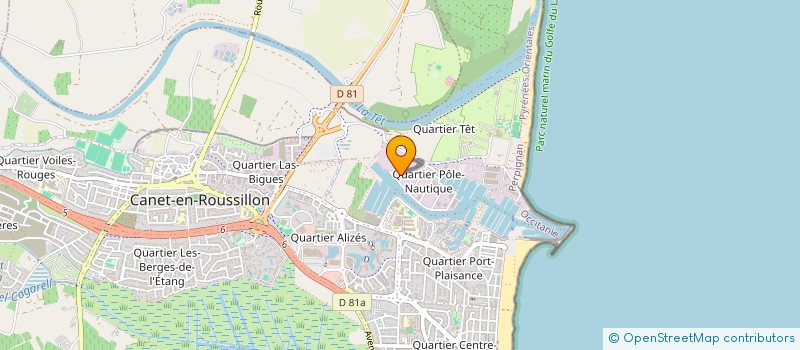 localisation de l'entreprise AVENTURA MED YACHTING à CANET-EN-ROUSSILLON