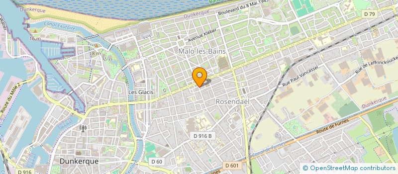 localisation de l'entreprise AVENTURE à DUNKERQUE