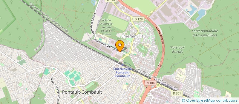 localisation de l'entreprise AVENTURE 77  EMERAINVILLE