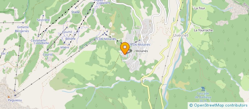 localisation de l'entreprise AVENTURE AIR ALPES  UVERNET-FOURS