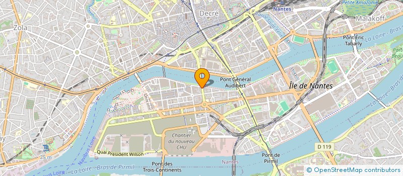 localisation de l'entreprise AVENTURE BLEUE à NANTES