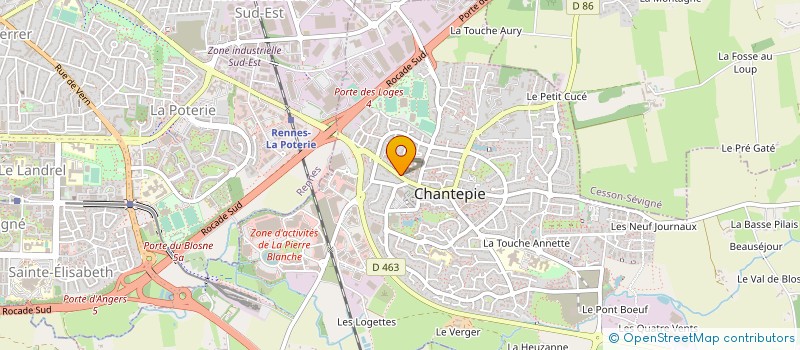 localisation de l'entreprise AVENTURE COUTURE  CHANTEPIE