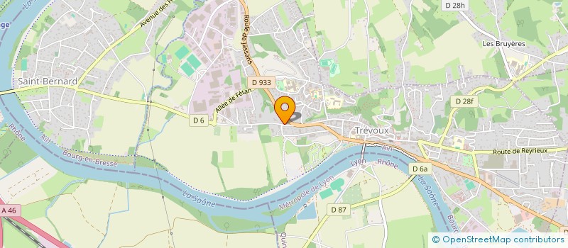 localisation de l'entreprise AVENTURE ET LOISIRS  TREVOUX