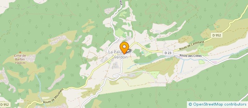 localisation de l'entreprise AVENTURE ET NATURE  LA PALUD-SUR-VERDON