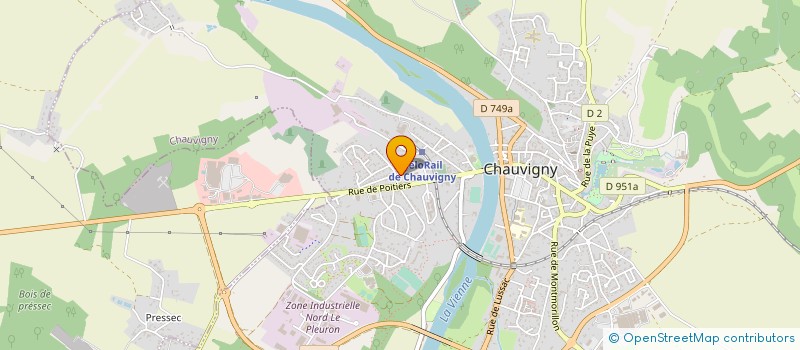 localisation de l'entreprise AVENTURE ET PATRIMOINE  CHAUVIGNY