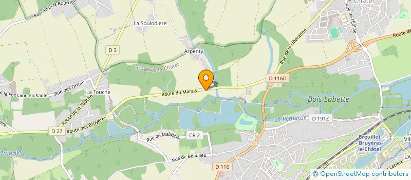 localisation de l'entreprise AVENTURE FLOREVAL à BRUYERES-LE-CHATEL