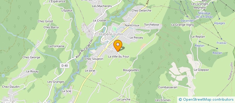 localisation de l'entreprise AVENTURE MONTAGNE NATURE  HABERE-LULLIN