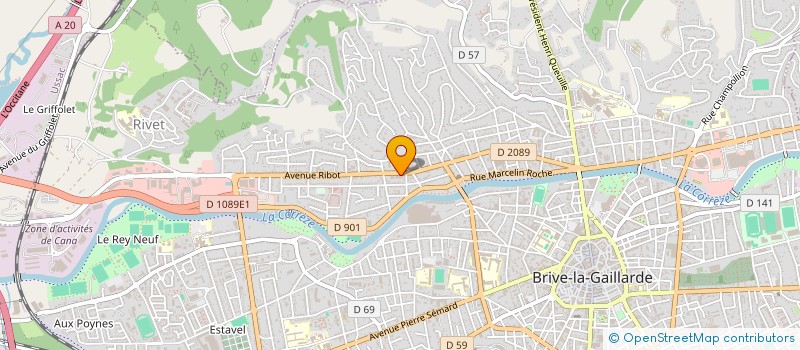 localisation de l'entreprise AVENTURE MOTARDS à BRIVE-LA-GAILLARDE