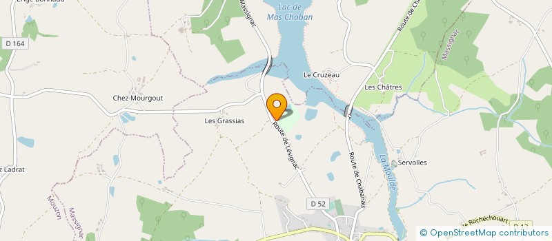 localisation de l'entreprise AVENTURE PARC LACS DE HAUTE CHARENTE à MASSIGNAC