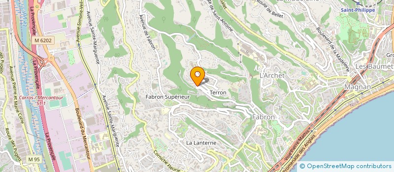 localisation de l'entreprise AVENTURE SANS FRONTIERES à NICE