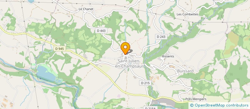 localisation de l'entreprise AVENTURE TREKKING  SAINT-JULIEN-EN-CHAMPSAUR