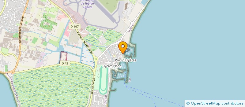 localisation de l'entreprise AVENTURE VOILE  HYERES