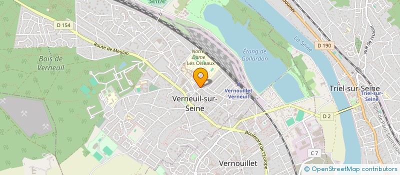 localisation de l'entreprise AVENTURES ARTISTIQUES à VERNEUIL-SUR-SEINE