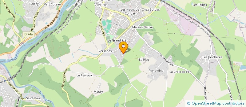 localisation de l'entreprise AVENTURES AVIRON à CONDAT-SUR-VIENNE