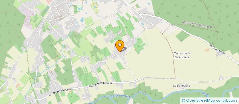 localisation de l'entreprise AVENTURES ET EVASIONS EN MONTAGNE  MONT-PRES-CHAMBORD