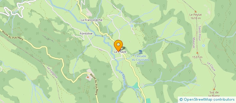 localisation de l'entreprise AVENTURES TOUT TERRAIN 15 à ANGLARDS-DE-SALERS