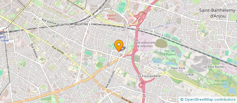 localisation de l'entreprise AVENTURINE à ANGERS