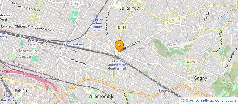 localisation de l'entreprise AVENTURINE à LE RAINCY