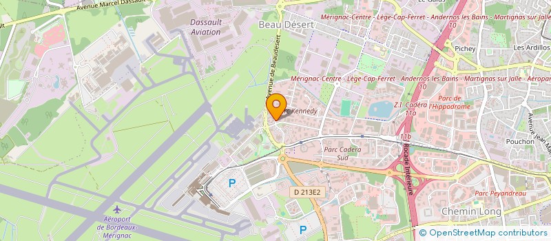 localisation de l'entreprise AVENTY AQUITAINE  MERIGNAC