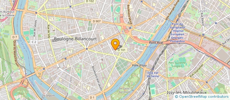localisation de l'entreprise AVENUE à BOULOGNE-BILLANCOURT