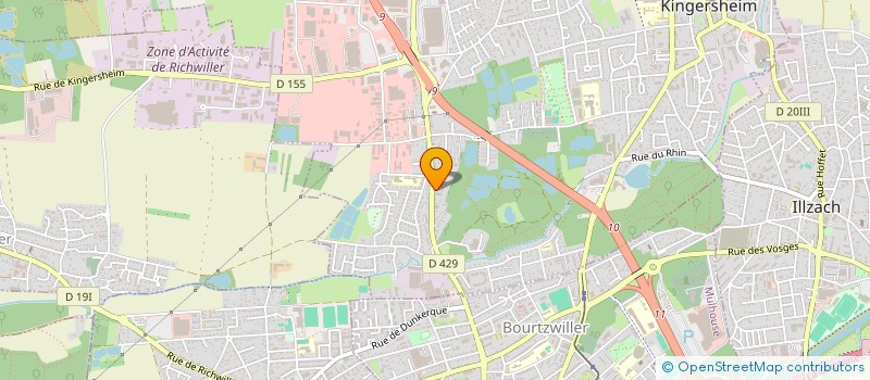 localisation de l'entreprise AVENUE 68  KINGERSHEIM