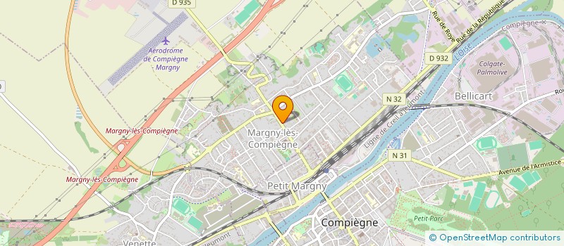 localisation de l'entreprise AVENUE COIFFURE  MARGNY-LES-COMPIEGNE