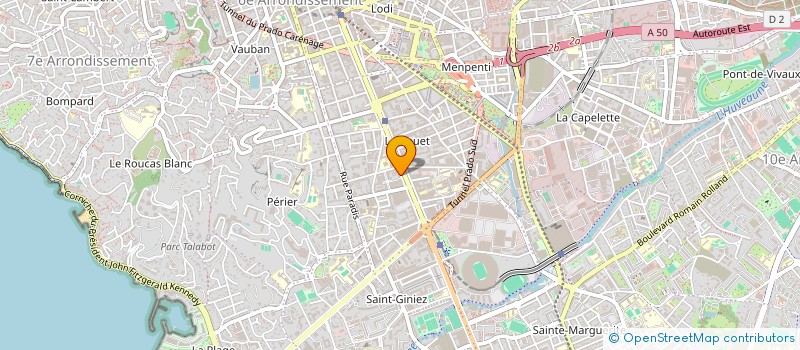 localisation de l'entreprise AVENUE COMMUNICATION  MARSEILLE